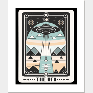 Funny Tarot Card Parody  The Ufo Ufo Lovers Posters and Art